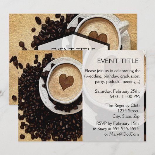 I Hartkoffie Kaart (Voorkant / Achterkant)