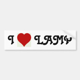 I hartlamp bumpersticker