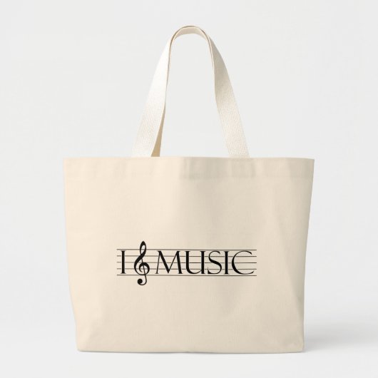 i hartmuziek 2 grote tote bag (Voorkant)