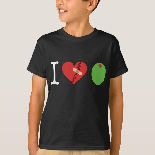 i hartolijf IN HET T-shirt van het kind (zwart) (Voorkant)