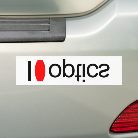 I hartoptische factoren bumpersticker (Op auto)