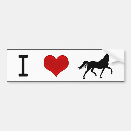 I Hartpaarden Bumpersticker (Voorkant)