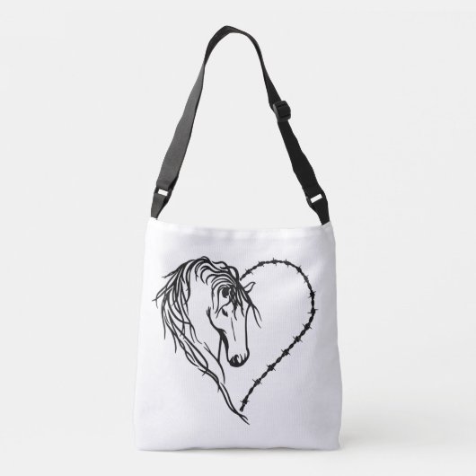 I Hartpaarden Crossbody Tas (Achterkant)