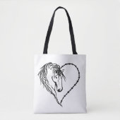 I Hartpaarden Tote Bag (Voorkant)