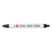 I hartpromo pen met aangepaste i-love text (Voorkant)