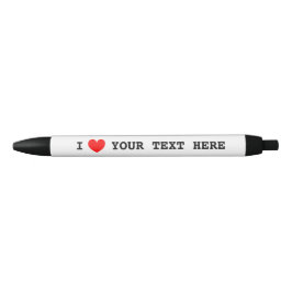 I hartpromo pen met aangepaste i-love text