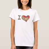 I hartratten (tan) t-shirt (Voorkant)