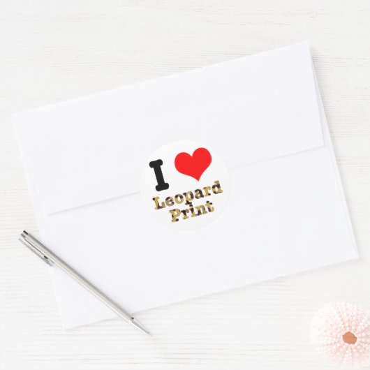 I HARTSCHERM (LOVE) RONDE STICKER (Envelop)