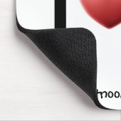 I hartslag pi mousepad muismat (Hoek)