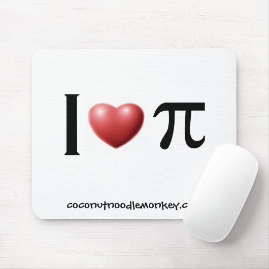 I hartslag pi mousepad muismat (Met muis)