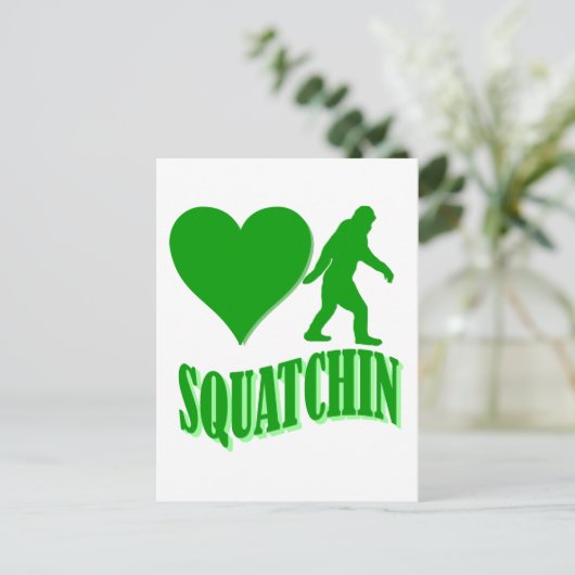 I hartsquatchin briefkaart (Staand voorkant)