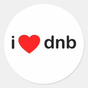 I Hartwtd DNB Ronde Sticker