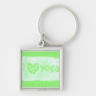 "i hartyoga" Keyring in Green Sleutelhanger