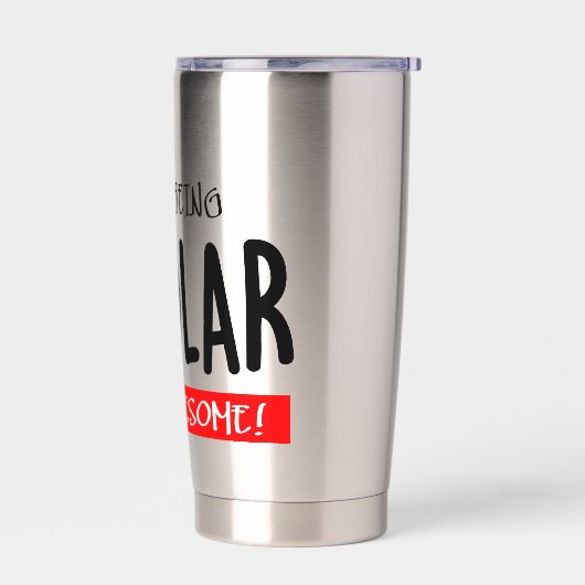 I hate being bipolar geïsoleerde drinkbeker (Links)