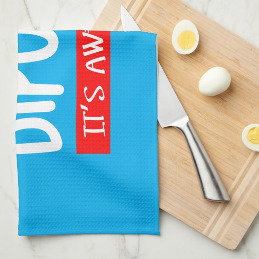 I hate being bipolar theedoek (Quarter Fold)