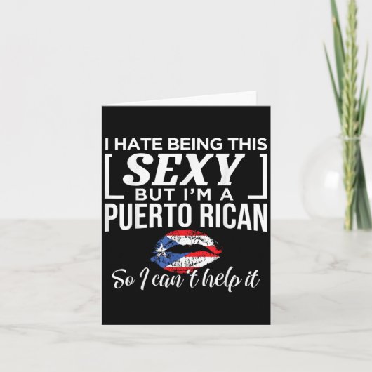 I Hate Being This Y But I'm Puerto Rican Can't Hel Kaart (Voorkant)