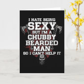 I Hate Being Y But I'm A Chubby Bearded Man  Kaart (Gele Bloem)