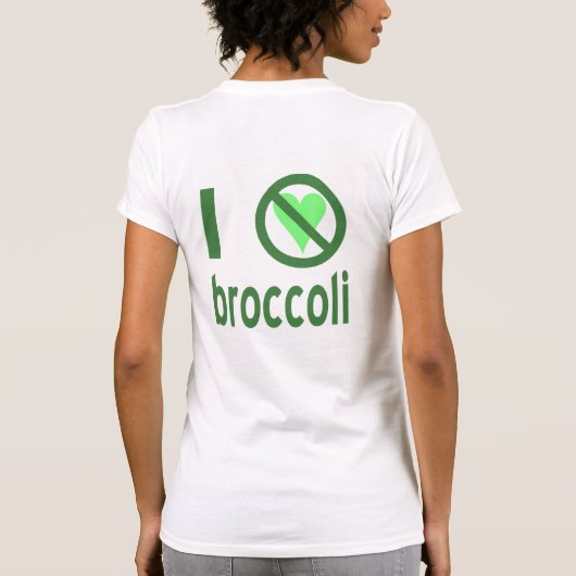 I Hate Broccoli T-shirt (Achterkant)