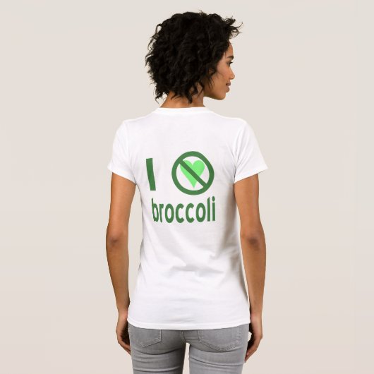 I Hate Broccoli T-shirt (Achterkant volledig)
