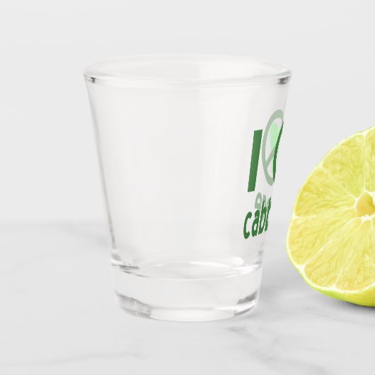 I Hate Cabbage Shot Glas (Links)