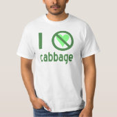 I Hate Cabbage T-shirt (Voorkant)
