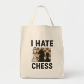 I Hate Chess Tote Bag (Voorkant)