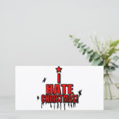 I Hate Christmas Feestdagenkaart (Staand voorkant)