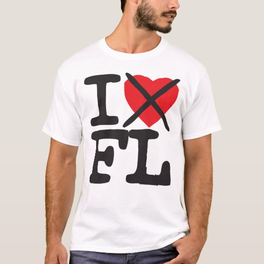 I Hate FL - Florida T-shirt (Voorkant)