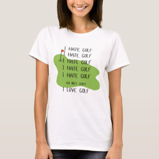 "I HATE GOLF" T-shirt voor vrouwen