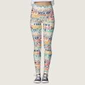 I hate how stupid everything is typography leggings (Voorkant)