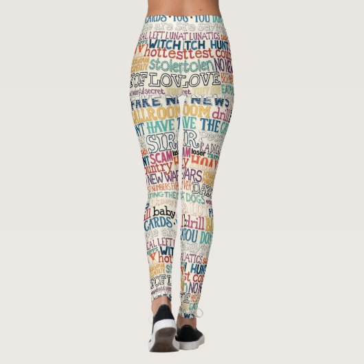 I hate how stupid everything is typography leggings (Achterkant)