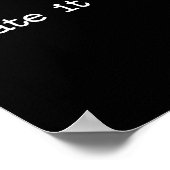 I Hate It Here Sarcastic Quote Work Saying Snarky Poster (Hoek)