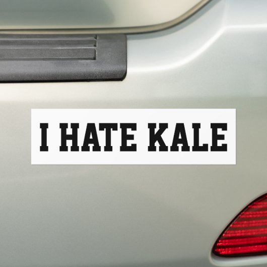I Hate Kale Bumpersticker (Op auto)