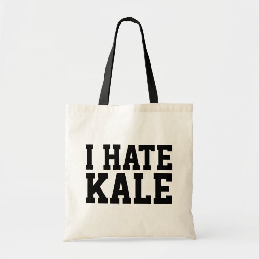 I Hate Kale Tote Bag (Voorkant)