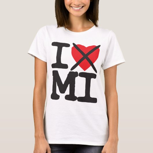 I Hate MI - Michigan T-shirt (Voorkant)