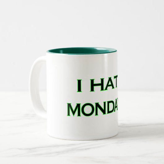 I HATE MONDAYS Coffee/Tea Mok (Voorkant links)