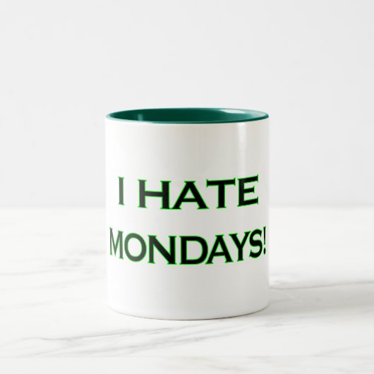 I HATE MONDAYS Coffee/Tea Mok (Center)