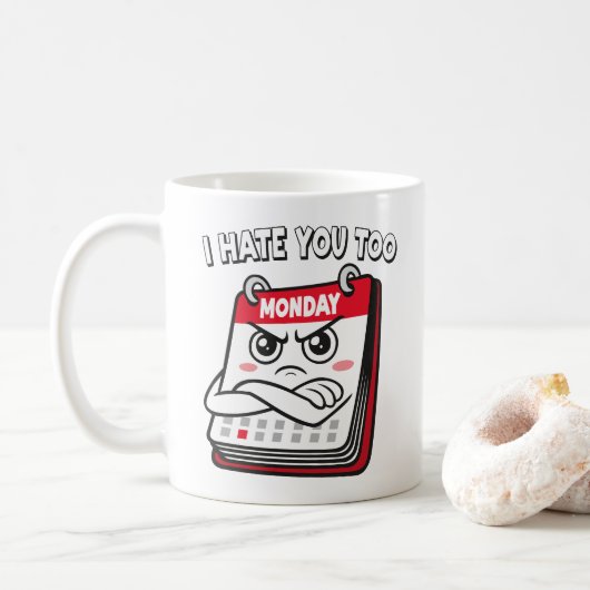 I Hate Mondays Koffiemok (Met donut)