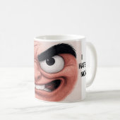 "I Hate Mondays" Mug - The Angry Face That Speaks Koffiemok (Voorkant rechts)