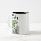 I Hate Mondays Tweekleurige Koffiemok (Voorkant links)