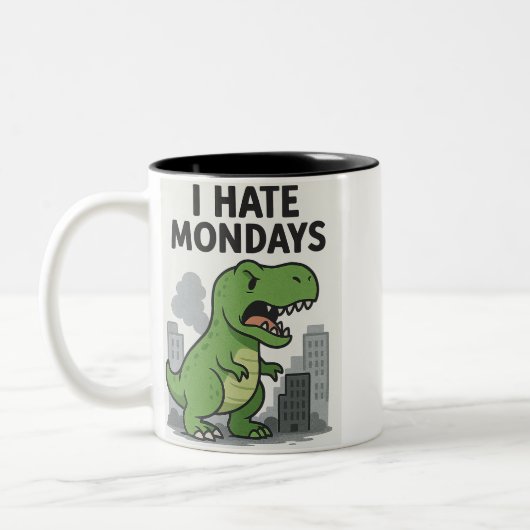 I Hate Mondays Tweekleurige Koffiemok (Links)