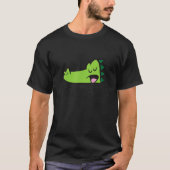 I Hate Mornings Sleeping Alligator T-shirt (Voorkant)