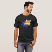 I Hate Mornings Sleeping Fox T-shirt (Voorkant volledig)