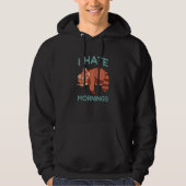 I Hate Mornings Tired Red Panda Sleeping Cute Paja Hoodie (Voorkant)