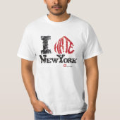 I hate New York T-shirt (Voorkant)