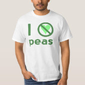 I Hate Peas T-shirt (Voorkant)