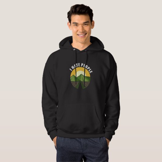 I Hate People Loner or Introvert Hoodie (Voorkant volledig)