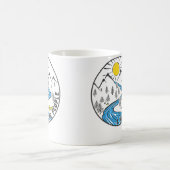 I Hate People Outdoor Camping Nature Lover Koffiemok (Center)