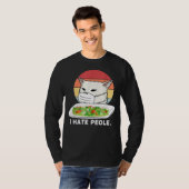 I Hate People Women Yelling At Cat Using Medical M T-shirt (Voorkant volledig)