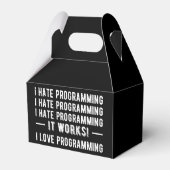 I Hate Programming - Funny Programmer II Bedankdoosjes (Achterkant)